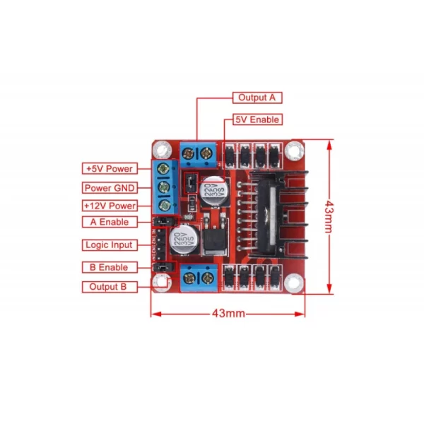 L298 Dual H-Bridge Motor Driver Module - Image 3